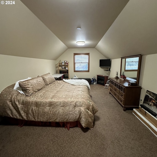 81890 S Fork Walla Walla Riv Rd, Milton-Freewater, OR 97862 - carpeted bedroom featuring vaulted ceiling