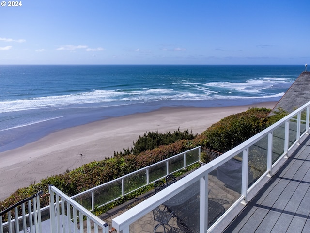 water view with a beach view