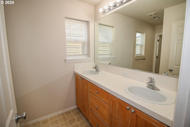 bathroom featuring vanity