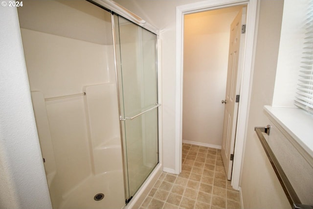 bathroom with walk in shower