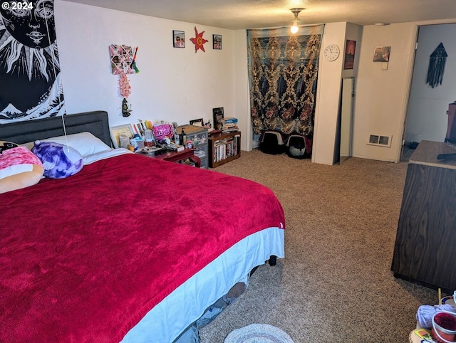 bedroom with carpet floors