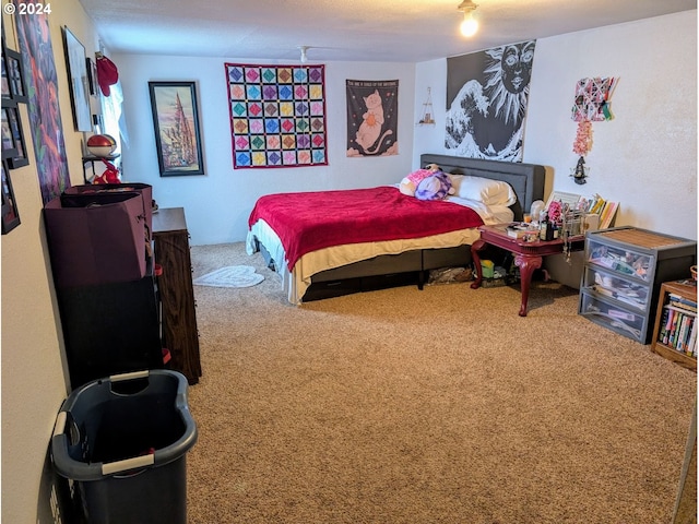 bedroom featuring carpet flooring