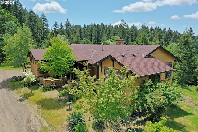 birds eye view of property