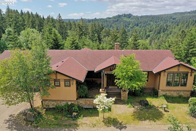 birds eye view of property