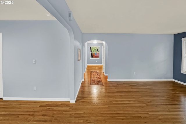 interior space featuring hardwood / wood-style floors