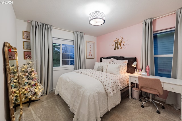 bedroom featuring carpet flooring