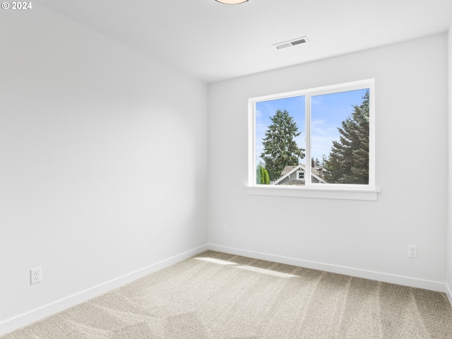 view of carpeted empty room