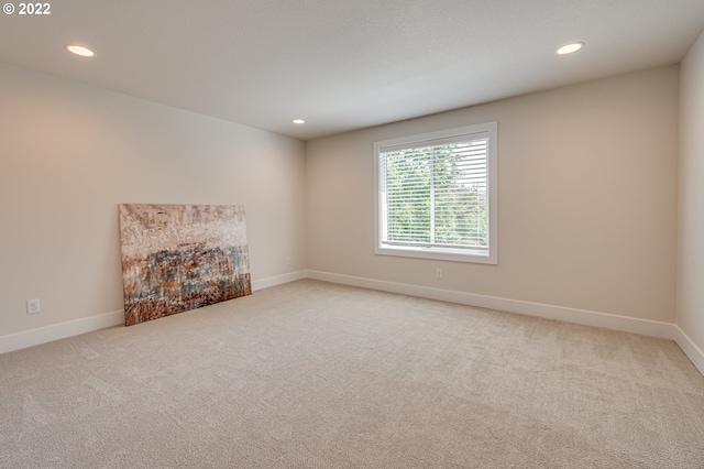 view of carpeted empty room