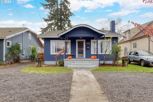 view of bungalow-style house