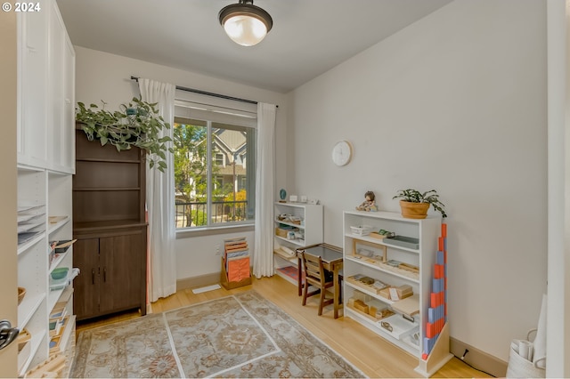 interior space featuring light hardwood / wood-style floors