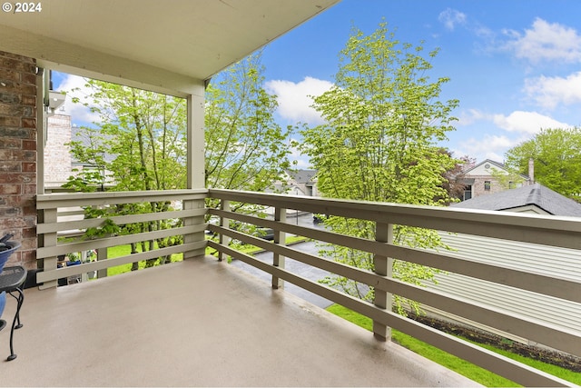 view of balcony