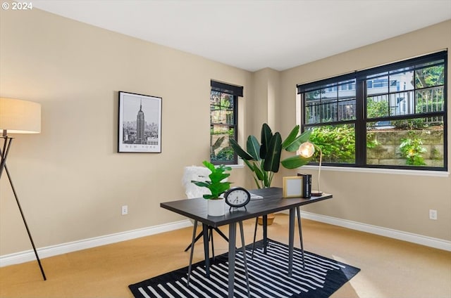 2442 NW Westover Rd Unit 3-202, Portland, OR 97210 - office area with baseboards and light carpet