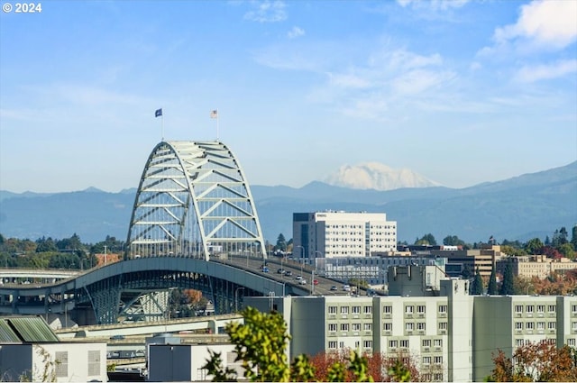 2442 NW Westover Rd Unit 3-202, Portland, OR 97210 - city view with a mountain backdrop