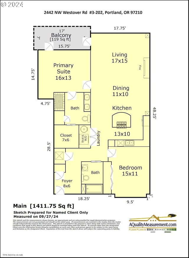 2442 NW Westover Rd Unit 3-202, Portland, OR 97210 - floor plan / room layout