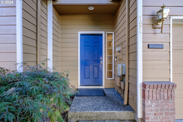 view of entrance to property