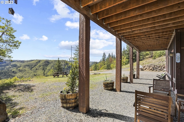 view of yard with a patio