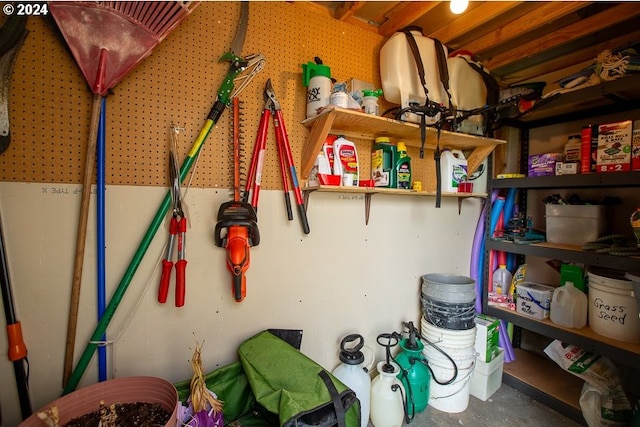 view of storage room