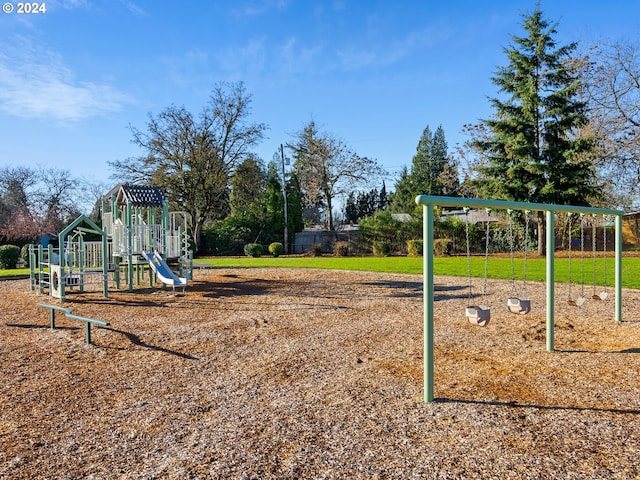 view of jungle gym