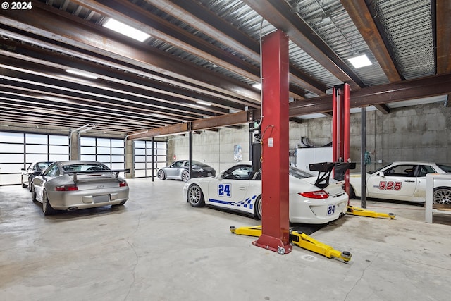 view of parking deck