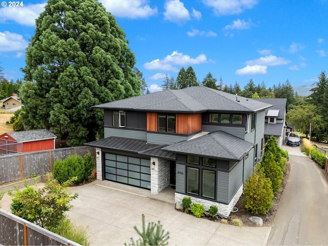 view of front of home featuring a garage