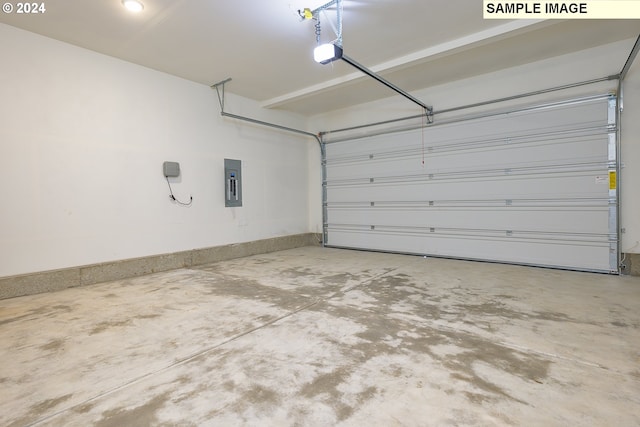 17374 SW Kalapuya Ln Unit 70, Sherwood, OR 97140 - garage featuring electric panel and a garage door opener