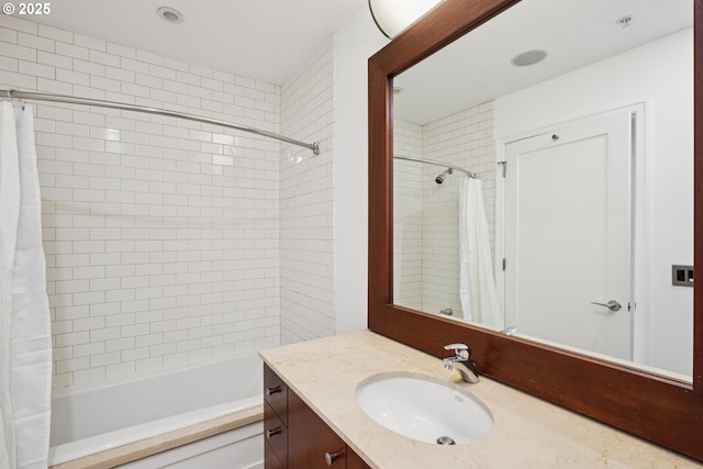 1025 NW Couch St Unit 716, Portland, OR 97209 - full bathroom featuring vanity and shower / tub combo
