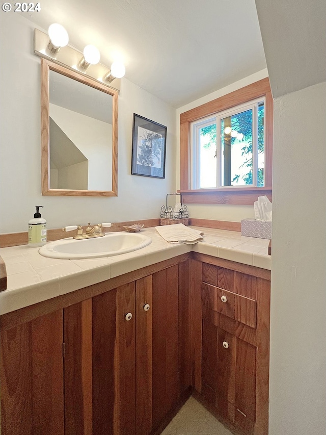 bathroom with vanity