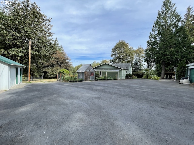 exterior space featuring an outbuilding