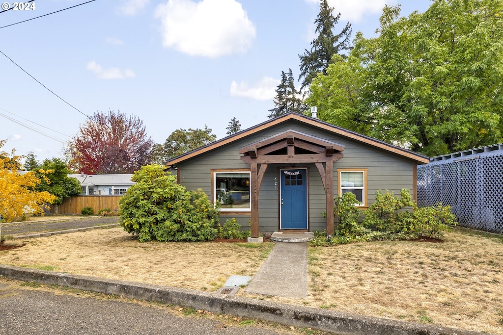 view of bungalow-style house