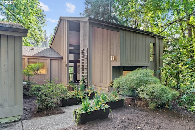 doorway to property featuring french doors