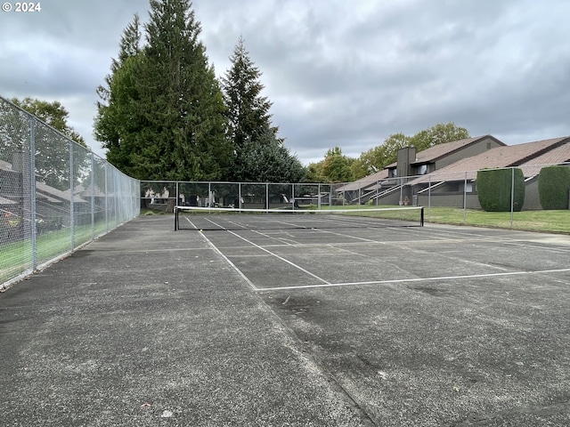 view of tennis court