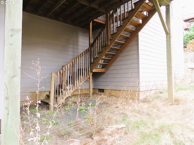 view of staircase