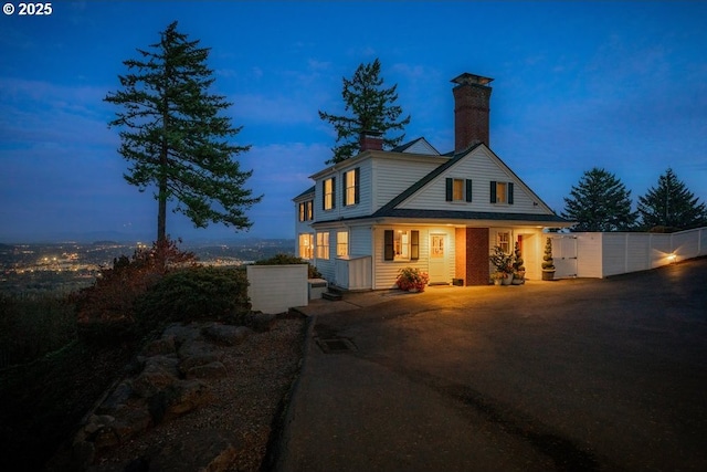 4700 SW Northwood Ave, Portland, OR 97035 - traditional-style house featuring a chimney