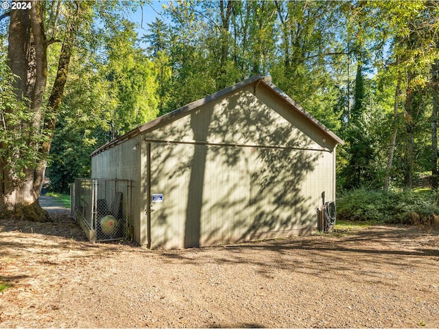 view of outbuilding