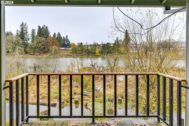 11990 SW Corby Dr Unit 16, Portland, OR 97225 - balcony featuring a water view