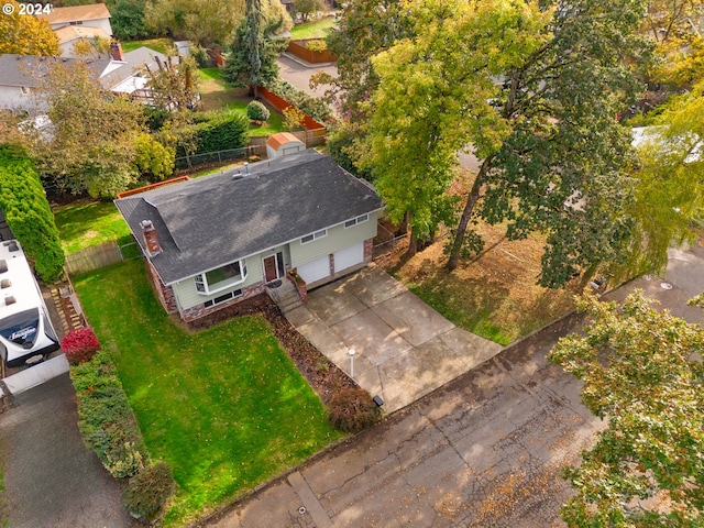 birds eye view of property