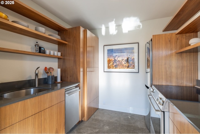 kitchen featuring sink and stainless steel appliances