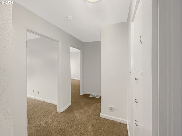 empty room featuring light colored carpet