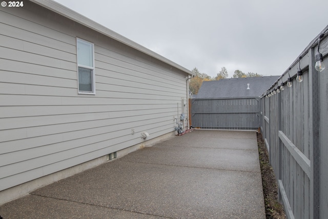 view of home's exterior featuring a patio area