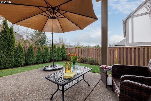 5310 NW Primino Ave, Portland, OR 97229 - view of patio / terrace featuring a fenced backyard
