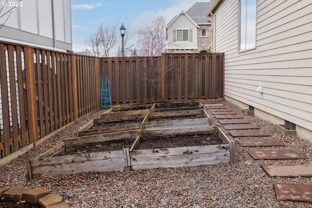 5310 NW Primino Ave, Portland, OR 97229 - view of yard featuring a fenced backyard and a garden