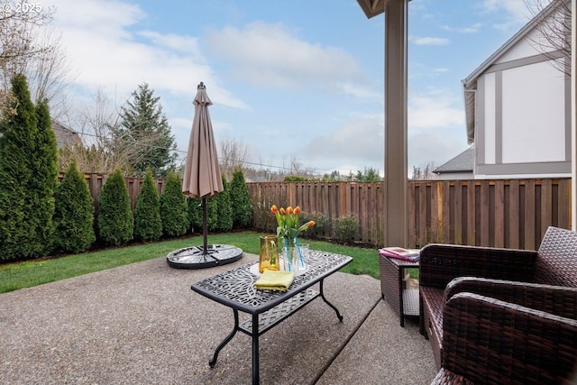 5310 NW Primino Ave, Portland, OR 97229 - view of patio / terrace with a fenced backyard