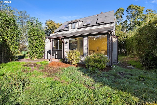 view of rear view of property