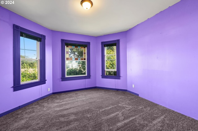 view of carpeted empty room