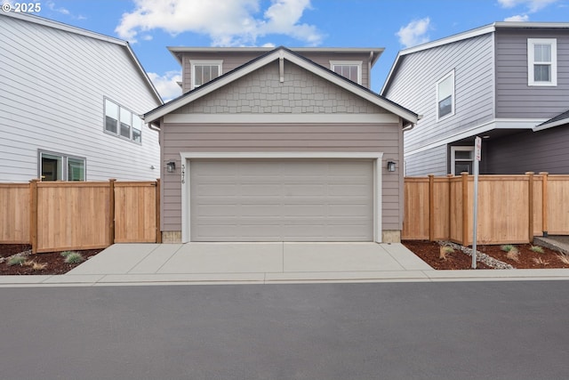 view of front of house featuring a garage