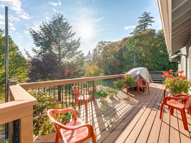 14355 NW Pheasant Hill Ln, Mcminnville, OR 97128 - view of wooden terrace