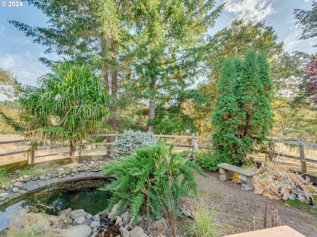 14355 NW Pheasant Hill Ln, Mcminnville, OR 97128 - view of yard with a small pond