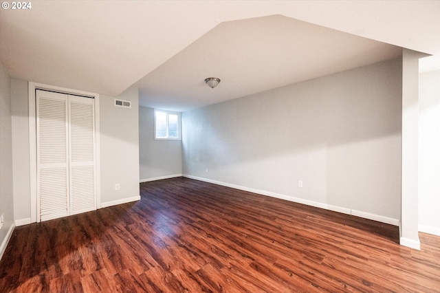 interior space featuring wood-type flooring