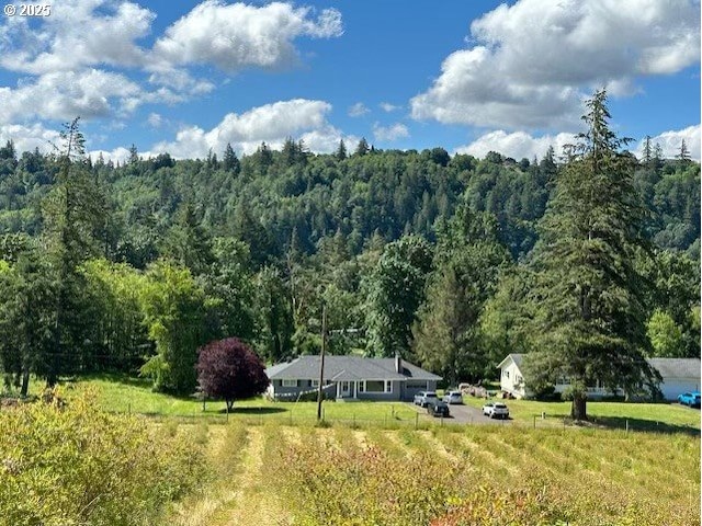 exterior space with a rural view