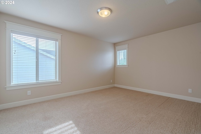 view of carpeted empty room